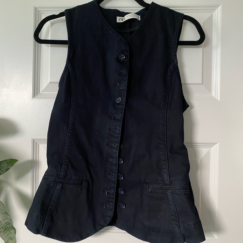 Zara Midnight Blue Vest